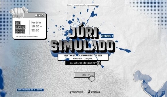 Quando a lei vira excesso? Júri Simulado 2026.1 vai colocar você para refletir